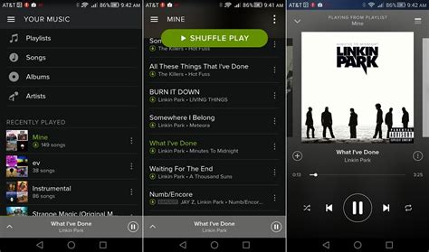 It's like the net goes away. New Spotify Android App User Interface! : Android