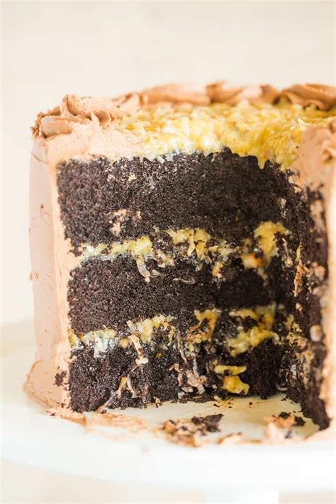 It's pretty sweet by itself, but when paired with coconut pecan filling and chocolate frosting, it makes my teeth hurt. The BEST German Chocolate Cake Recipe | Brown Eyed Baker