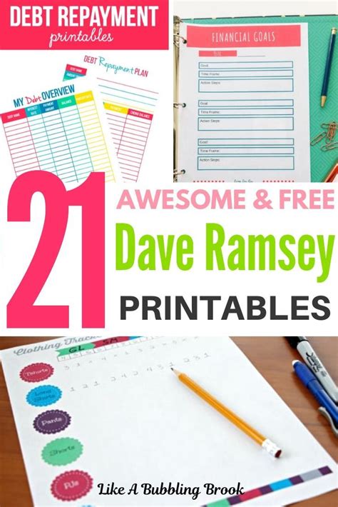 25 Awesome And Free Dave Ramsey Budgeting Printables Thatll Help You Win