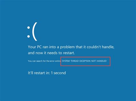 Windows 8 shows outstanding performance against earlier windows versions. system_thread_exception_not_handled_windows_8.1_blue_screen_error
