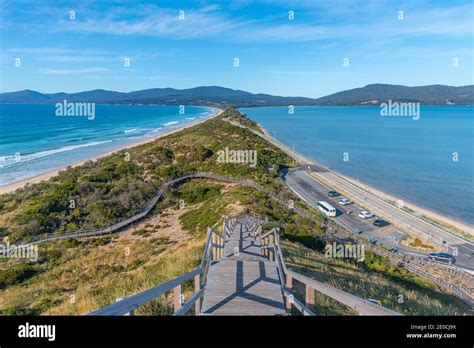 View Of The Neck Of Bruny Island In Tasmania Australia Stock Photo Alamy