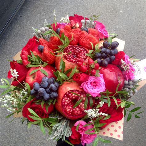 Gorgeous Fruit And Flower Bouquet Fruit Bouquet Wedding Fruit Bouquet
