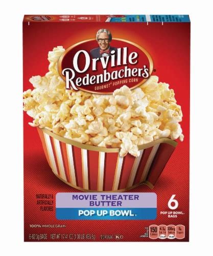 Orville Redenbachers Pop Up Bowl Movie Theater Butter Popcorn 6 Ct