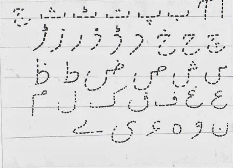 Urdu Alphabets Dotted Fonts