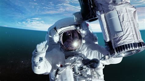 Astronaut Working In Space Stock Footage Video 6212522 Shutterstock