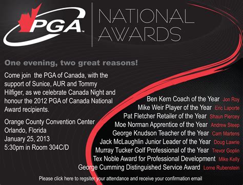 Pga Of Canada Announces National Award Winners Archive Pga Of Canada
