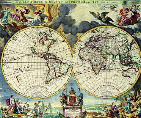 Antique World Map Wallpaper Photos Cantik