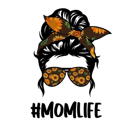 Mom Life Sunflower Mom Life Sublimation Png Sublimation Etsy