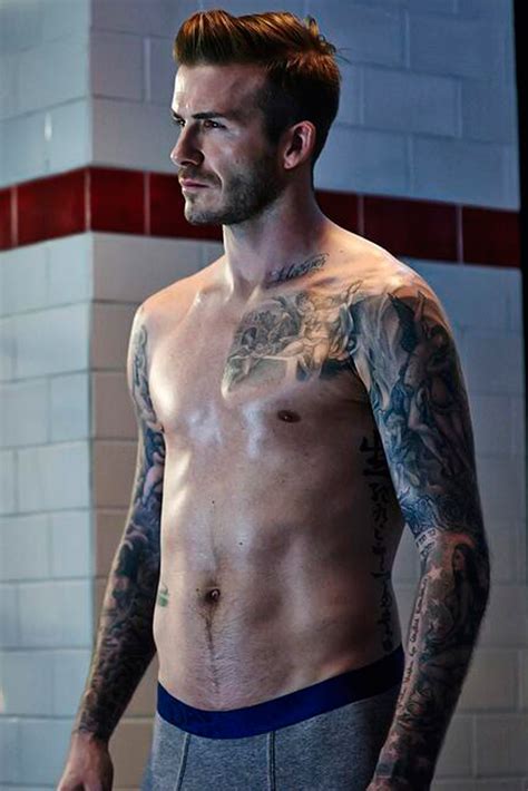 David Beckham Strips Down To His Underwear In New Handm Shots David