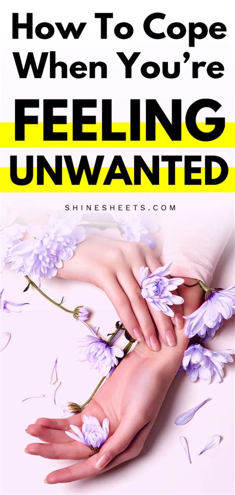 how to cope when you re feeling unwanted