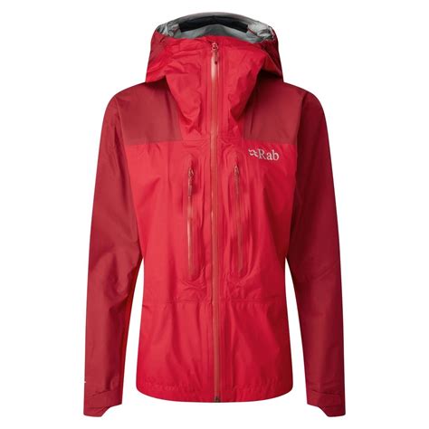 Rab Womens Zenith Waterproof Jacket Crimson Inglesport