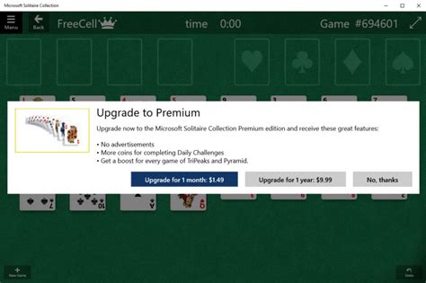 Windows 10 Starts Charging For Missing Features Windows 10 Solitaire