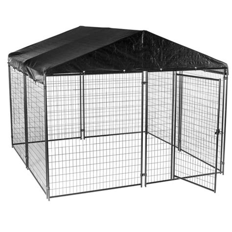 Lucky Dog Cl 69145 Modular Welded Wire Kennel With Kennel Cover 6 X 10