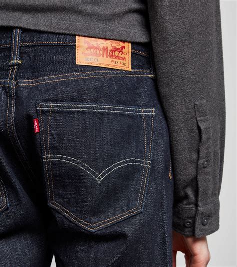 Levis Denim Levis 501 Custom Tapered Selvedge Jeans In Blue For Men Lyst