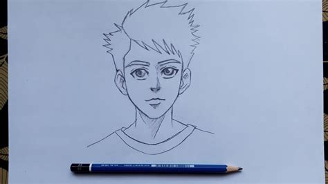 Cara Nak Melukis Anime Lelaki Melukis Kartun Lukisan Anime Simple
