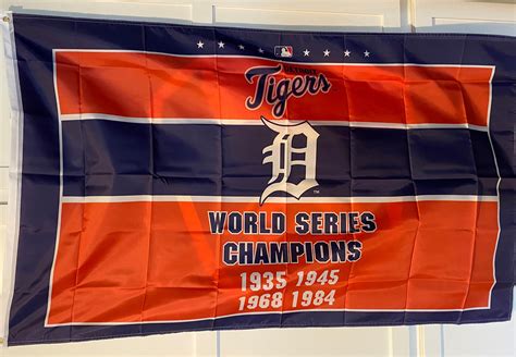 Detroit Tigers World Series Championships Seasons 3x5 Flag Etsy