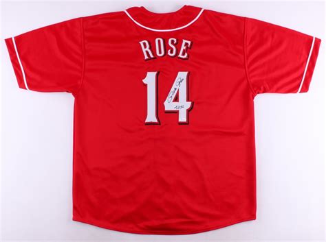 He only ever bet on himself to perform well. Pete Rose Signed Reds Jersey Inscribed "4256" (JSA COA ...