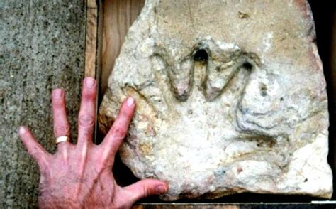 The Biggest Secrets Of The World A Fossilized Human Hand Print Out Of