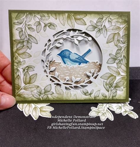 Stampinups Birds And Branches Paired With Forever Fern By