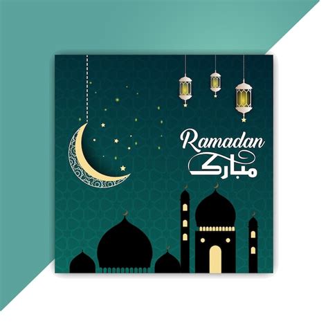 Premium Vector Ramadan Post Design Banner Ramadan Kareem Banner
