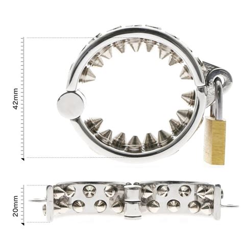 Kali S Teeth Sharp Rows Ring Scrotum Pendant Male Chastity Device Kalis Teeth Chastity Device