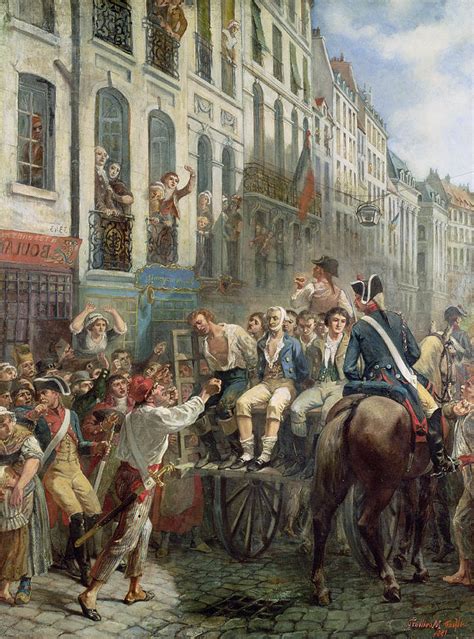 Robespierre 1758 94 And Saint Just 1767 94 Leaving For The Guillotine