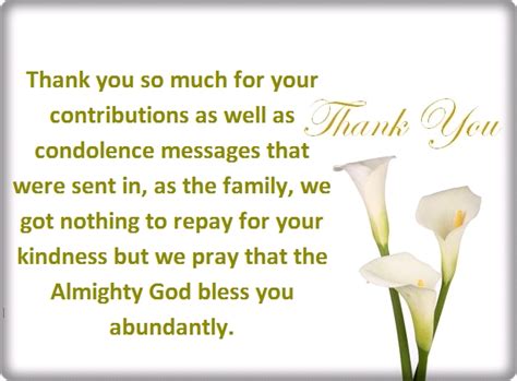Thank You For Your Condolences Quotes And Notes Words Of Wisdom