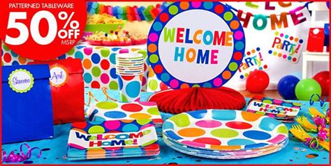 Cabana Polka Dot Welcome Home Party Supplies Party City Party City
