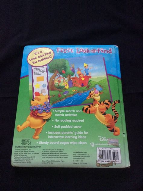 Winnie The Pooh Look And Find Childrens Board Book Bundle Hobbies
