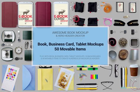 Download Book PSD Mockup and Hero Header Generator Vol 5 on Behance