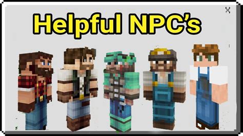 Includes quests, a dialog system and a ton of items and blocks. Ayudantes para minecraft pe 1.14.30 / Helpful NPC's Addon ...