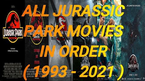 Jurassic Park Movies In Order List