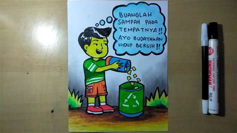 Membuat Poster Tentang Kebersihan Lingkungan Lukisan