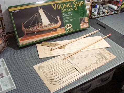 Model Building Kits Amati Viking Longboat Kit Watercraft