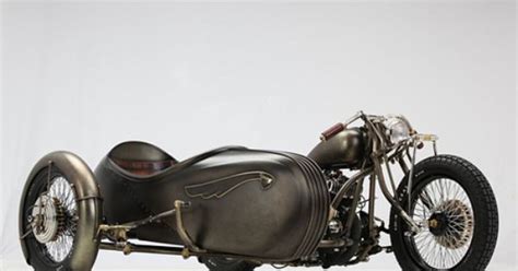 Art Decosteampunk Motorcycle And Sidecar Gearheaded