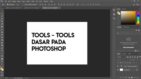 Mengenal Tools Dasar Pada Photoshop