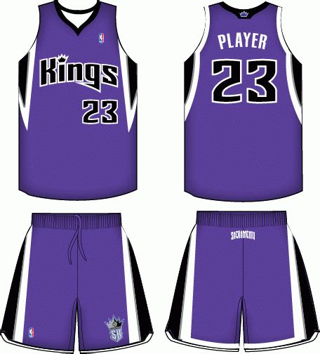 Sacramento Kings Road Uniform National Basketball Association Nba
