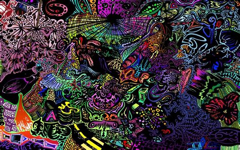 Psychedelic Abyss Hd Wallpaper