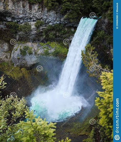 Scenic View Of The Brandywine Falls In British Columbia Canada Stock