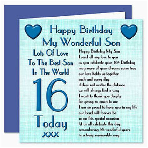 Happy 16th Birthday son Quotes | BirthdayBuzz