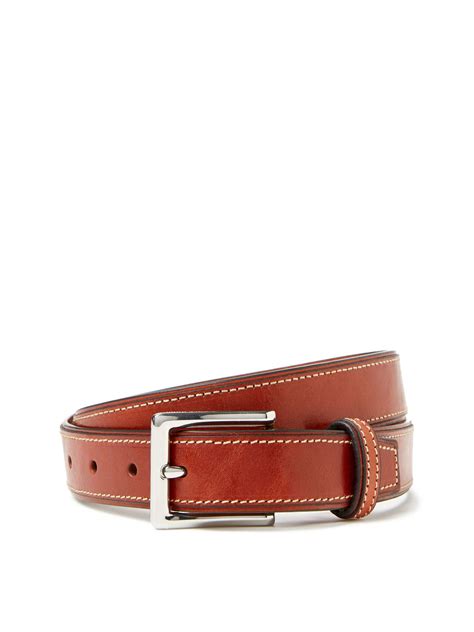 30MM Veg Overlay Belt Vegetable Tanned Leather Leather Belt