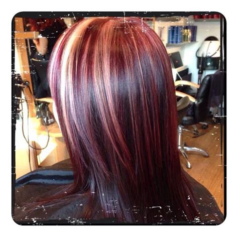 Blonde was applied to the top and sides and brown in the back. 80 Stunning Red Hair with Highlights You Can Try Now