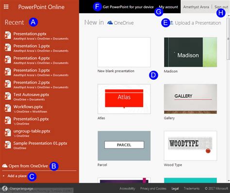 Presentation Gallery In Powerpoint For The Web