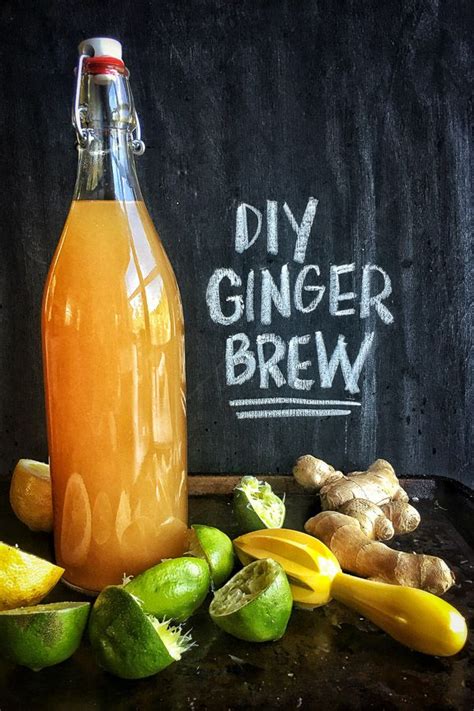 Diy Ginger Brew Ginger Beer Recipe Ginger Recipes Ginger Drink