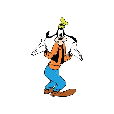 Goofy 2 Unsure Confused Pluto Minnie Walt Disney Digital Etsy
