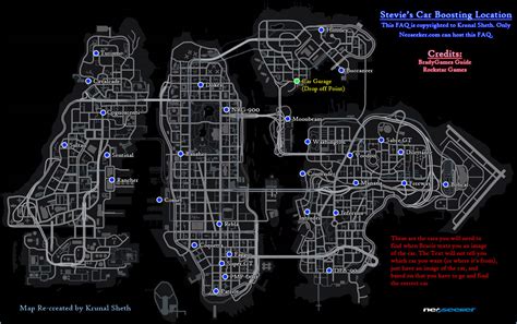 Grand Theft Auto Iv Stevies Car Locations Neoseeker Walkthroughs