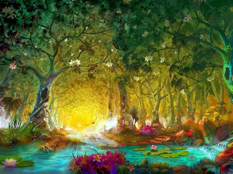 Sf Wallpaper Forest Wallpaper Fantasy Forest Magic Forest Forest