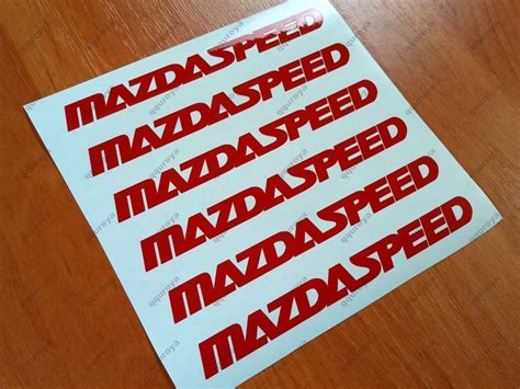 Mazdaspeed Decal Sticker Racing Wheels Rims Mazda Sport Emblem Logo