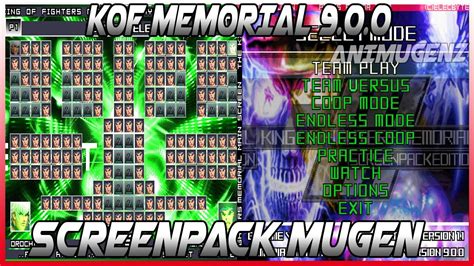 Mugen Screenpack Kof Memorial Screenpack Edition 900 Descarga Youtube