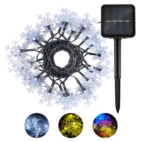 Chizao Led Snowflake Solar Charging String Light For Fairy Tale Snow